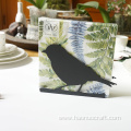 Soporte para sobres con soporte para toallas de papel en forma de pájaro